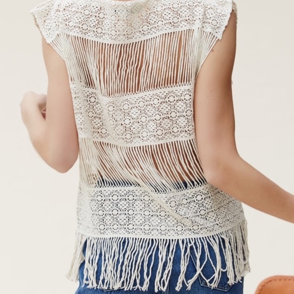 ✨Host Pick✨Crochet Top In Créme - Picture 3 of 3